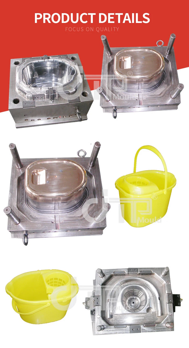 Customize Hot Sell Mop Bucket Injection Mouldings Plastic Mould