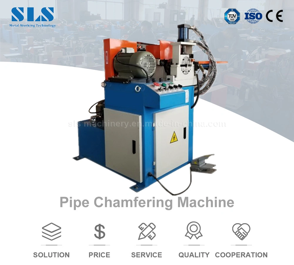 Nc Pneumatic Hydraulic Auxiliary Clip Bolt, Solid Bar, Rod, Metal Steel Pipe Orifice Deburring, Tube End Angle Facing Smoothing, Round Edge Chamfering Machine