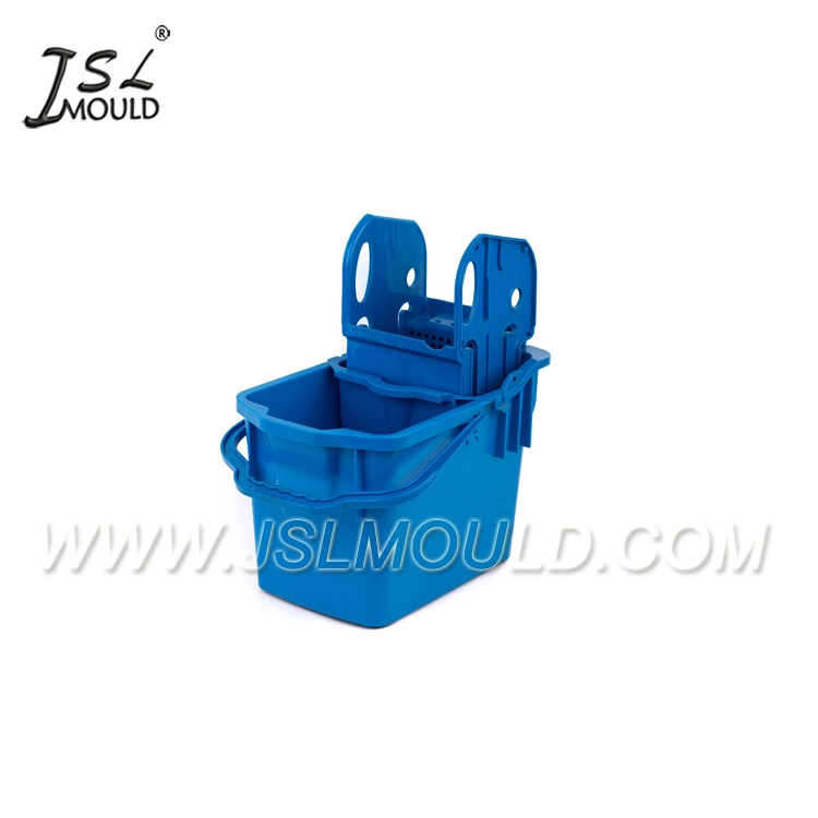 Plastic Commercial Mop Wheeled Wringer Bucket Mold