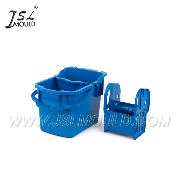 Plastic Commercial Mop Wheeled Wringer Bucket Mold